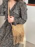Minimalist Fringe Decor Crochet Bag