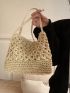 Minimalist Straw Square Bag For Beach