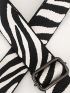 Zebra Striped Pattern Bag Strap
