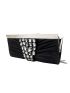 Rhinestone Decor Ruched Bag