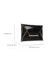 Metallic Crocodile Embossed Flap Square Bag