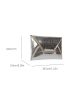 Metallic Crocodile Embossed Flap Square Bag