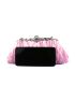 Rhinestone Decor Kiss Lock Chain Evening Bag