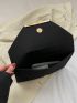 Crocodile Embossed Clutch Metal Decor Envelope Bag