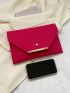 Crocodile Embossed Metal Decor Flap Square Bag