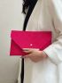 Metal Decor Flap Square Bag