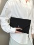 Metal Decor Flap Envelope Bag