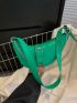 Green Novelty Bag Buckle & Chain Decor Fashion Style