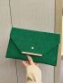 Metal Decor Flap Envelope Bag