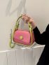 Mini Contrast Binding Flap Square Bag