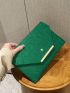 Metal Decor Flap Envelope Bag