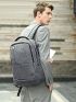 Men Minimalist Laptop Backpack Multi-Pocket Functional Backpack