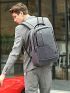 Men Minimalist Laptop Backpack Multi-Pocket Functional Backpack