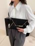 Geometric Pattern Envelope Bag Metal Edge Decor Clutches Bag