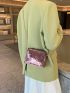 Mini Sequin Decor Chain Square Bag