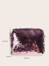 Mini Sequin Decor Chain Square Bag