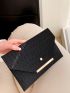 Metal Decor Flap Envelope Bag