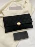 Stitch Detail Envelope Bag Polyester For Daily Life