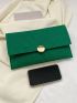 Minimalist Metal Decor Envelope Bag
