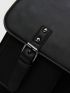 Men Buckle Decor Flap Briefcase