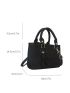 Mini Square Bag Crocodile Embossed Felt