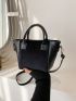 Mini Minimalist Double Handle Square Bag