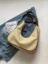 Geometric Pattern Hobo Bag