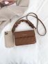 Mini Quilted Flap Square Bag