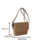 Minimalist Flap Straw Bag