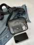 Mini Clear Square Bag With Coin Purse