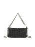 Mini Rhinestone Decor Chain Square Bag