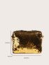 Mini Sequin Decor Chain Square Bag