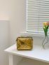 Mini Sequin Decor Chain Square Bag