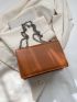 Mini Metal Decor Flap Chain Square Bag