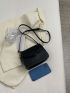 Mini Flap Square Bag Minimalist PU