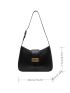 Metal Decor Hobo Bag