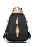 Minimalist Zip Front Flap Backpack