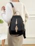 Minimalist Zip Front Flap Backpack