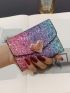 Ombre Metal Decor Small Wallet