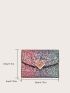 Ombre Metal Decor Small Wallet