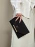 Metal Decor Flap Envelope Bag