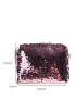 Mini Sequin Decor Chain Square Bag