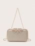 Mini Glitter Rhinestone Decor Box Bag