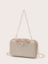 Mini Glitter Rhinestone Decor Box Bag