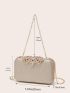 Mini Glitter Rhinestone Decor Box Bag