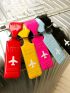 1pc Random Color Letter Graphic Luggage Tag