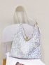 Sequin Decor Hobo Bag