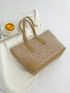 Chevron Pattern Shoulder Tote Bag
