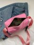 Quilted Pattern Hobo Bag