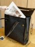 Leopard Pattern Shoulder Tote Bag